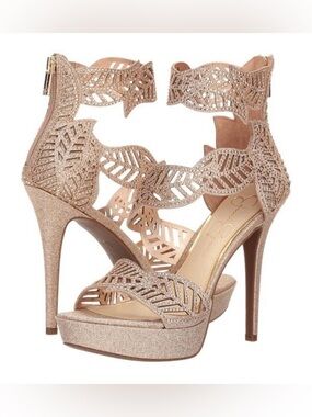 Brand New Jessica Simpson Bonilynn Sandals Gold Size 7
